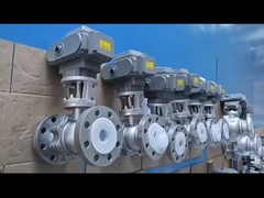 Válvula de esferas de vedação dura Válvula de esferas de duas peças elétrica