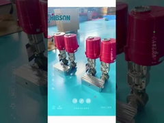 Válvula cerâmica elétrica de três vias de alta temperatura