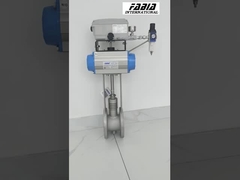 Válvula pneumática de gás de combustão de alta temperatura