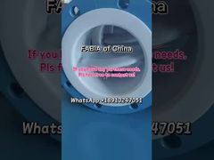 Válvula borboleta pneumática Válvula borboleta revestida com flúor Atuador FABIA