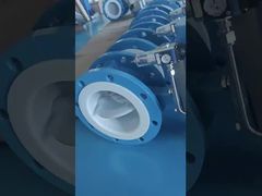 válvula borboleta com revestimento de flúor