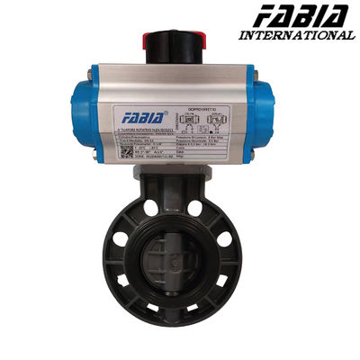 Soft Seal Pneumatic Butterfly Valve Clamp PVC Valve Lightweight and Cost-Effective