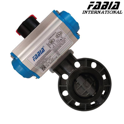 Soft Seal Pneumatic Butterfly Valve Clamp PVC Valve Lightweight and Cost-Effective
