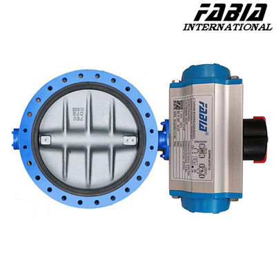14 Inch 12 Inch 10 Inch  Pneumatic Actuated Butterfly Valve  Carbon Steel Flanged