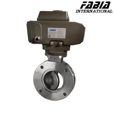 Electric Stainless Steel Flange High Vacuum Ball Valve Leak-Proof Design For Semiconductor Manufacturing