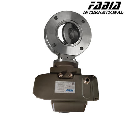 Electric Stainless Steel Flange High Vacuum Ball Valve Leak-Proof Design For Semiconductor Manufacturing