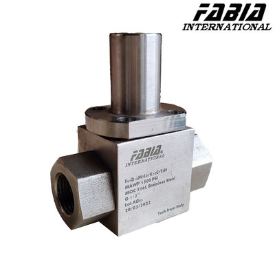 Two Way Stainless Steel High Pressure Valve DN15 Inner Tooth