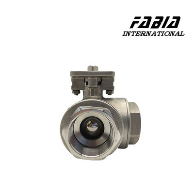 Three Way Ball Valve With Internal Thread Connection For Quick Installation