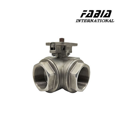 Three Way Ball Valve With Internal Thread Connection For Quick Installation