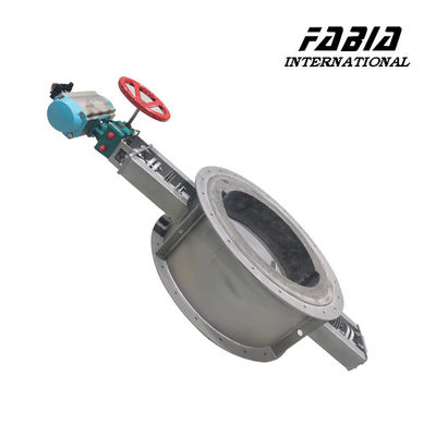 Stainless Steel Pipe Valve For High Temperature Flue Gas Control In Large Diameter Pipes