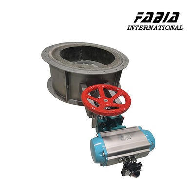 Stainless Steel Pipe Valve For High Temperature Flue Gas Control In Large Diameter Pipes