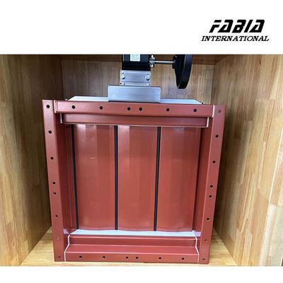 Worm Gear Drive Rectangular Multi-Blade Damper Precise Flow Control For Semiconductors Industrial