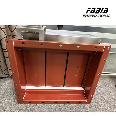 Worm Gear Drive Rectangular Multi-Blade Damper Precise Flow Control For Semiconductors Industrial