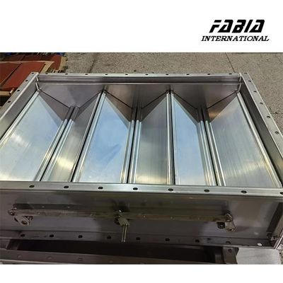 Electric Actuator Rectangular Multi-Blade Damper  Low Resisitance For LCD Panels InSemiconductors Industdustria