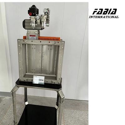 Pneumatic Actuator Rectangular Multi-Blade Damper Superior Sealing Performance For Biopharmaceuticals Industdustrial