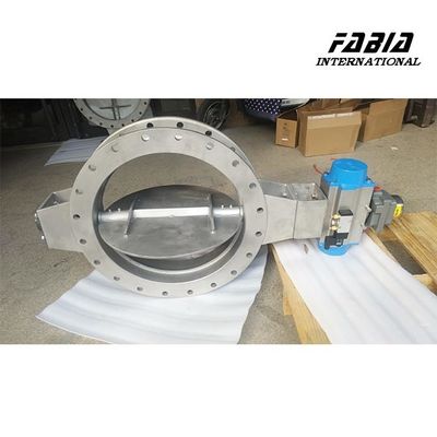 Pneumatic ICER Diesel Engine Exhaust Gas Treatment Butterfly Valve Smart Control For Environmental Protection Industry