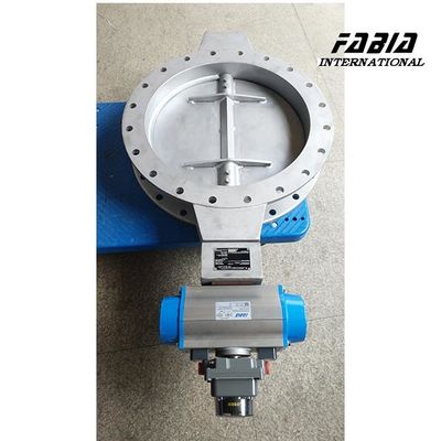 Pneumatic ICER Diesel Engine Exhaust Gas Treatment Butterfly Valve Smart Control For Environmental Protection Industry