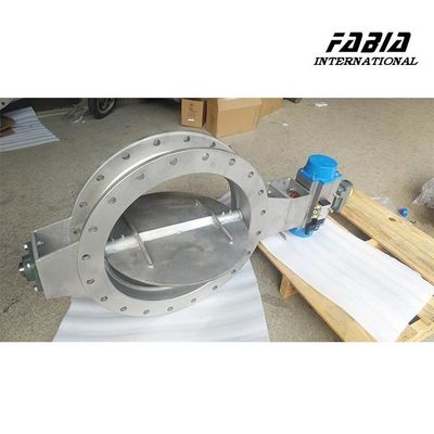 Pneumatic ICER Diesel Engine Exhaust Gas Treatment Butterfly Valve Smart Control For Environmental Protection Industry