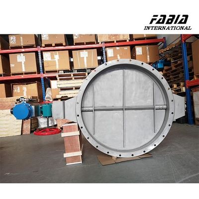 Pneumatic High Temperature  Smoke Butterfly Valve Good Regulation Performance For Power Station And Thermal Power Plant