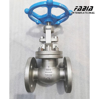On / Off CF8  Globe Valve Good Sealing Performance For Metallurgy And Pulp And Paper Industry