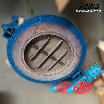 24 Inch Pneumatic Round Flange RTO Gas Valve  Carbon Steel High Pressure High Temperature