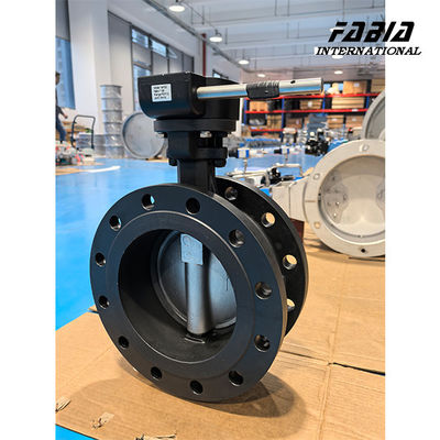 DN200 Worm Gear Manual Stainless  Steel High Perforamnce Double Eccentric Butterfly Valve Water Valve