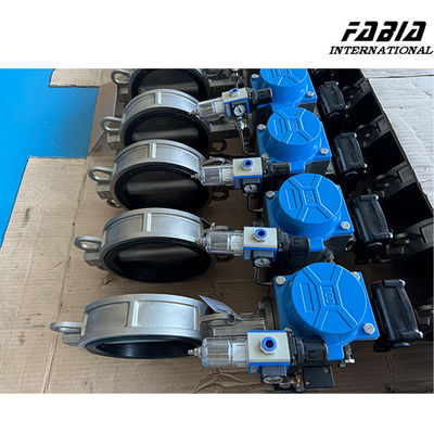 2 Inch Pneumatic Stainless Steel Wafer Type Butterfly Valve Compact Lightweight Design