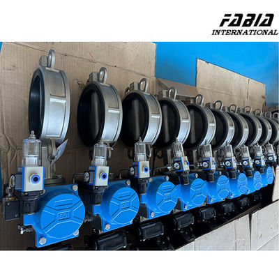 2 Inch Pneumatic Stainless Steel Wafer Type Butterfly Valve Compact Lightweight Design