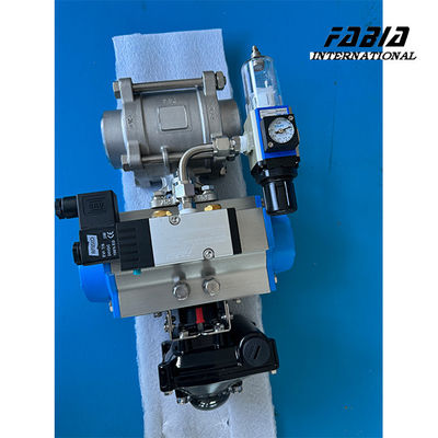 Pneumatic Three-Pieces Stainless Steel Butt-Weld 6 inchBall Valve Leak-Proof and High-Pressure