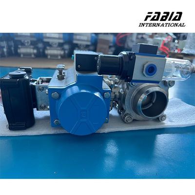 Pneumatic Three-Pieces Stainless Steel Butt-Weld 6 inchBall Valve Leak-Proof and High-Pressure