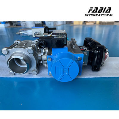 Pneumatic Three-Pieces Stainless Steel Butt-Weld 6 inchBall Valve Leak-Proof and High-Pressure