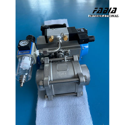 Pneumatic Ball Valve Actuator Butt-Weld Water Tank  Ball Valve Control Valve Corrosion-Resistant Stainless Steel