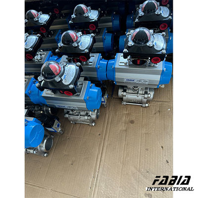 Pneumatic Ball Valve Actuator Butt-Weld Water Tank  Ball Valve Control Valve Corrosion-Resistant Stainless Steel