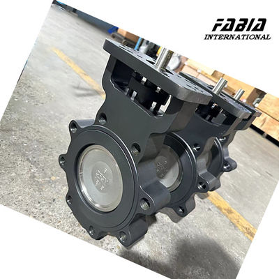 DN100 Electric WCB High Perforamnce Double Eccentric Butterfly Valve Lug Type Water Valve
