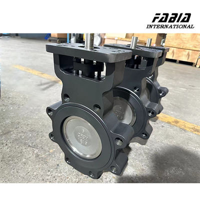 DN100 Electric WCB High Perforamnce Double Eccentric Butterfly Valve Lug Type Water Valve