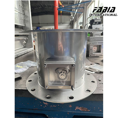 Stainless Non Return Damper Low Flow Flange Connection For Semiconductor And Ventilation And Exhaust System