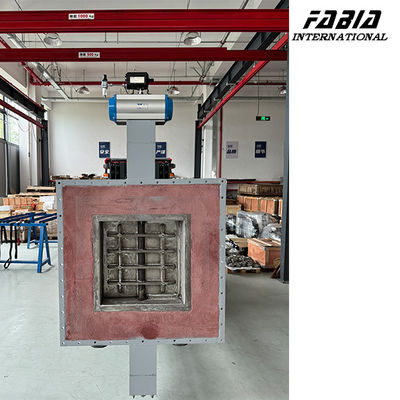 Ultra-High Temperature carbon steel pneumatic butterfly valve pouring valve
