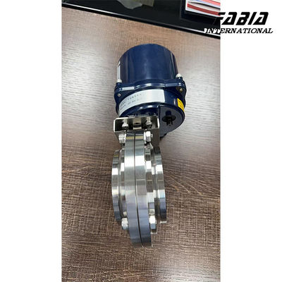 KF100 DN50 Stainless Steel Electric Butterfly Valve With Impact Structure And High Sealing Performance