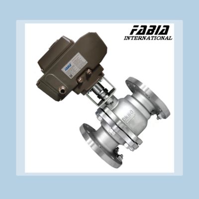 Metal High Pressure Electric Ball Valve Stainless Steel Two Way Flange Ball Valve