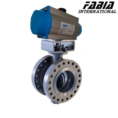 6 polegadas 10 polegadas Flanged Pneumatic Butterfly Valve aço inoxidável