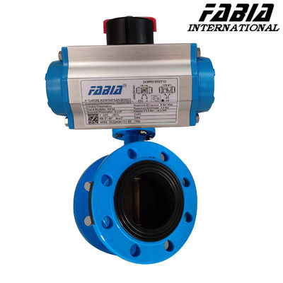 Válvula de borracha pneumática de vedação macia tipo flange