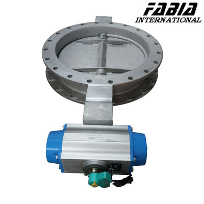 Flanca de controlo pneumático Válvula borboleta Flanca final