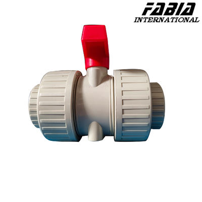 Válvula de esferas de alta pressão de comando duplo manual PVC