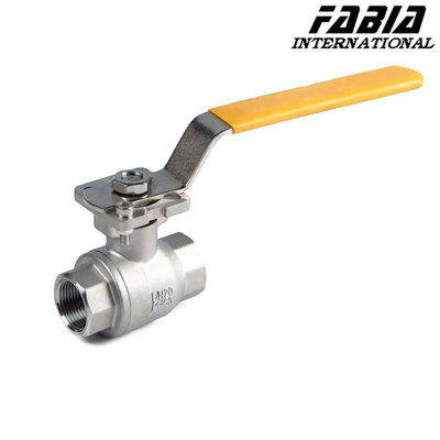 Válvula de esferas industrial de aço inoxidável de duas peças