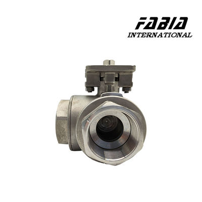 Three Way Ball Valve With Internal Thread Connection For Quick Installation