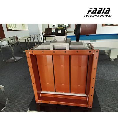 Dispositivo de engrenagem de minério de ferro Rectangular Multi-Blade Dampper Controle de fluxo preciso para semicondutores industriais