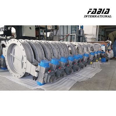 RTO Combustion Furnace Pneumatic Gas  Butterfly Valve Wear Resistance For Hydroelectric And Mining Industries