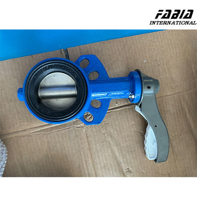 3 Inch Wafer WCB Manula Pneumatic Butterfly Valve High Sealing For Water Treatment Industry