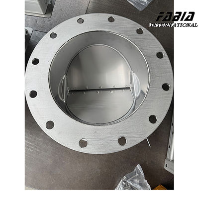 Stainless Non Return Damper Low Flow Flange Connection For Semiconductor And Ventilation And Exhaust System