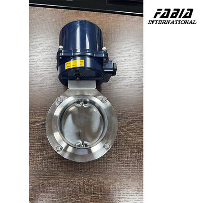 KF100 DN50 Stainless Steel Electric Butterfly Valve With Impact Structure And High Sealing Performance